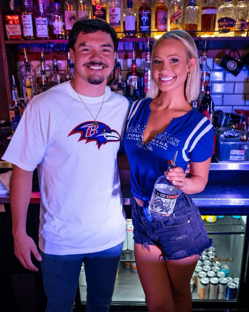 Ravens fans at the Wayward bar